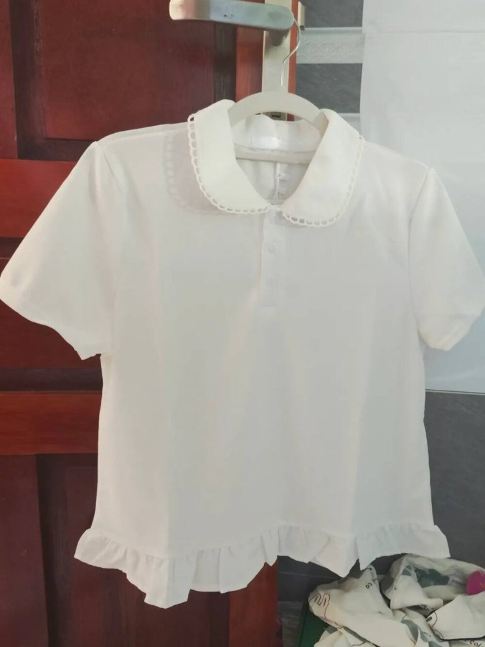 White Collar Top